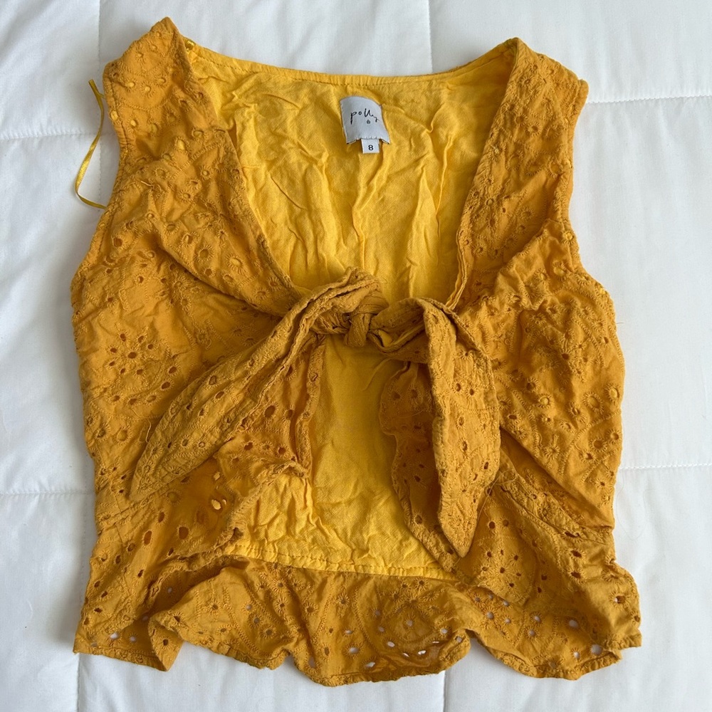 yellow princess polly top
